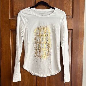 Orangetheory White Long Sleeve Top